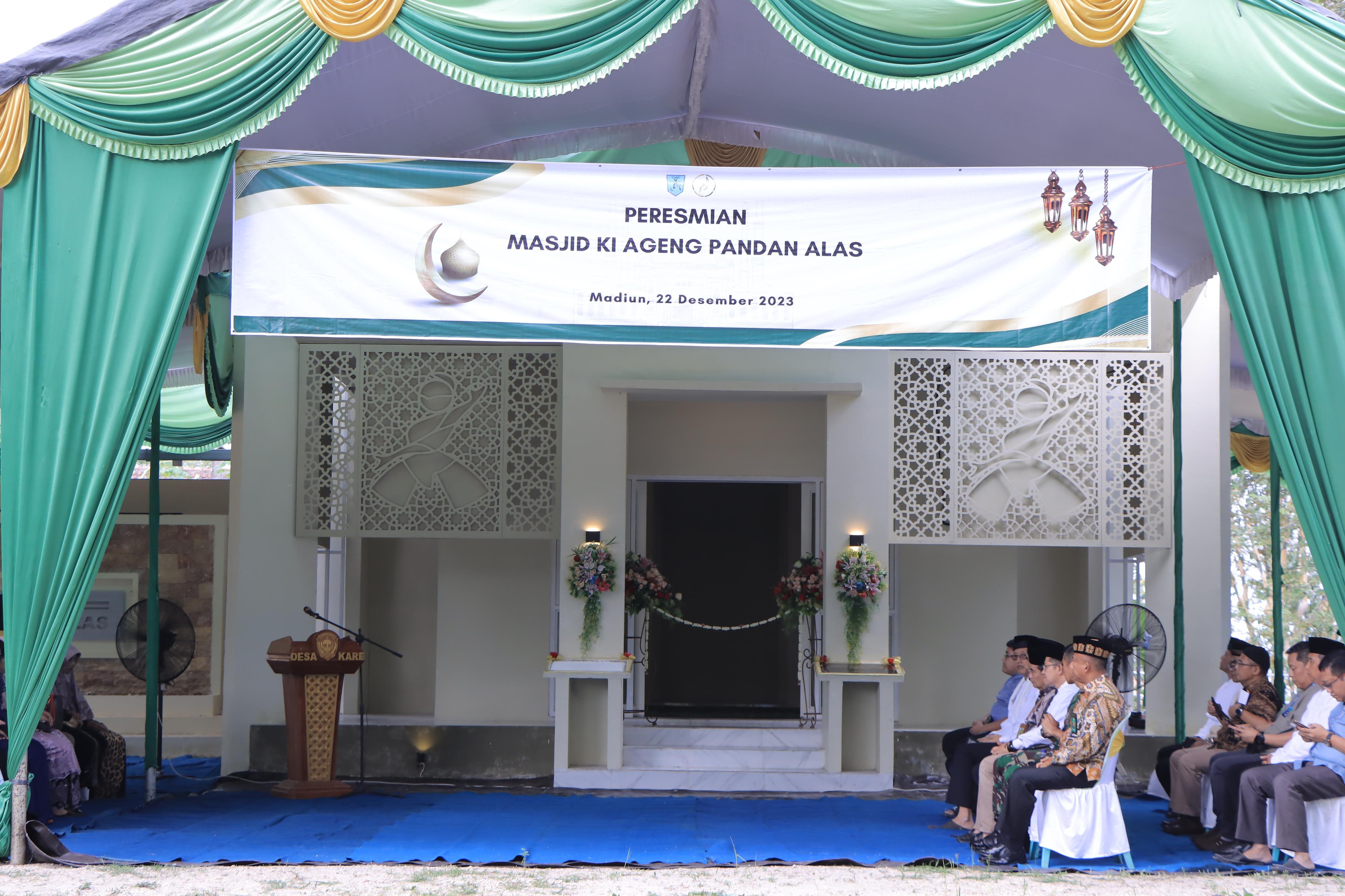 PERESMIAN MASJID KI AGENG PANDAN ALAS